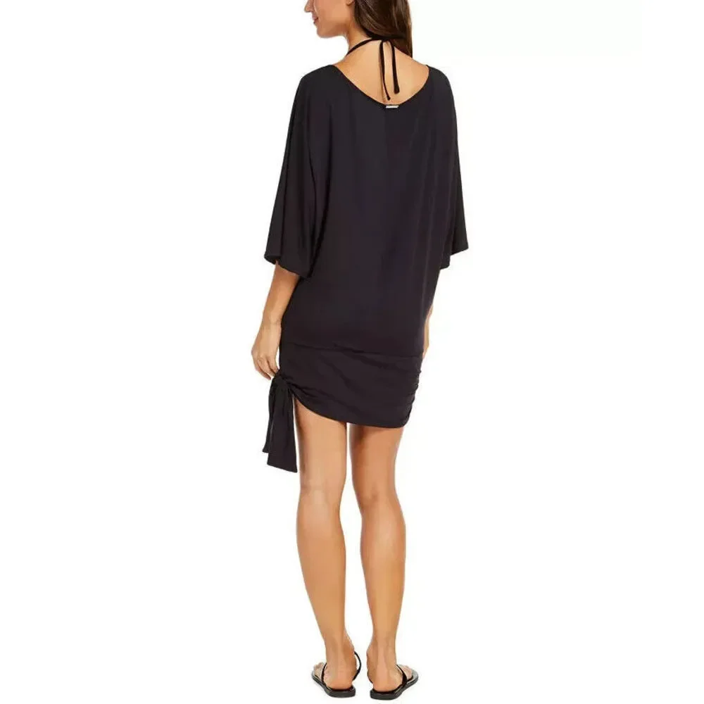 Michael Kors Classic Side Tie Cover-Up Black Size M Medium